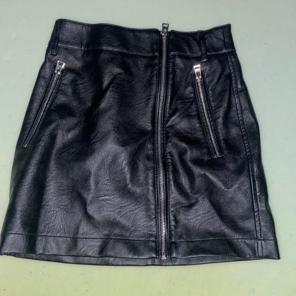 Top Shop Leather Skirt - Never worn before!